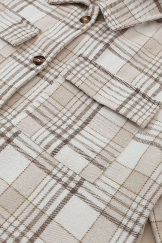 Oversized Tan Shacket with Detachable Hood