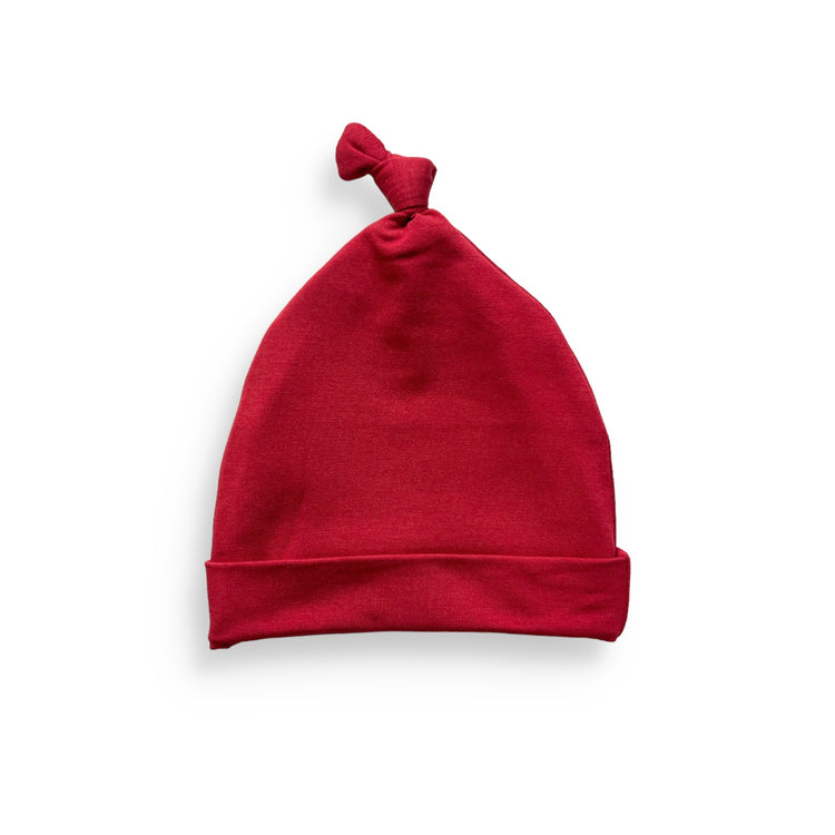 BAMBOO KNOT BEANIE- Red