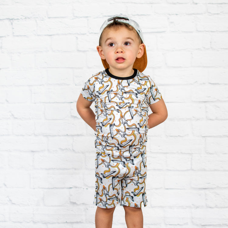TWO PIECE SHORTIE SET- Space