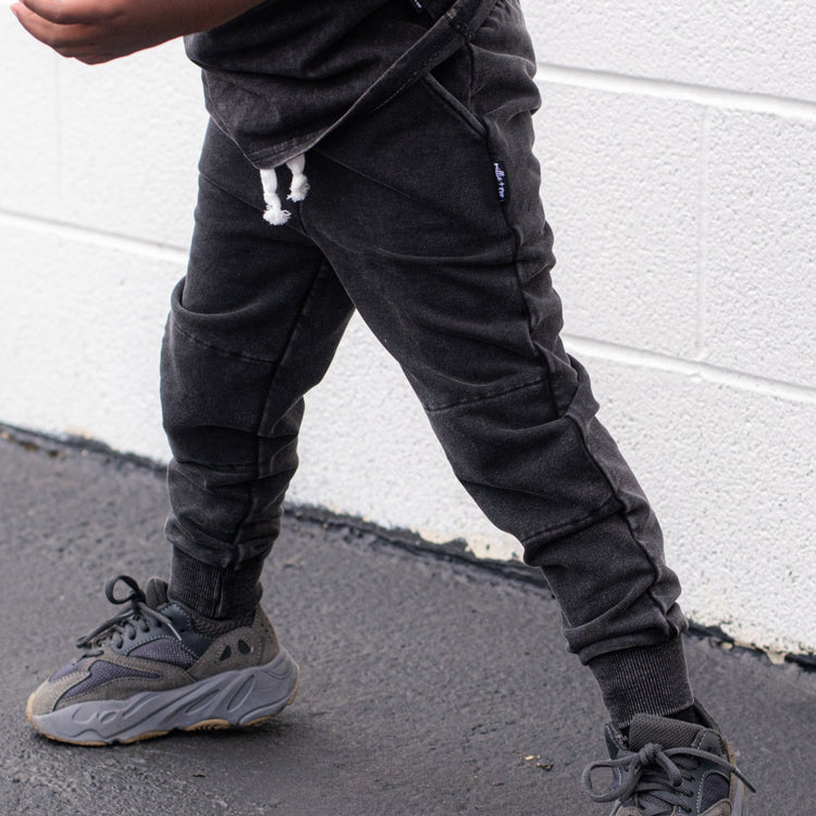 JOGGERS- Midnight Snow Wash French Terry