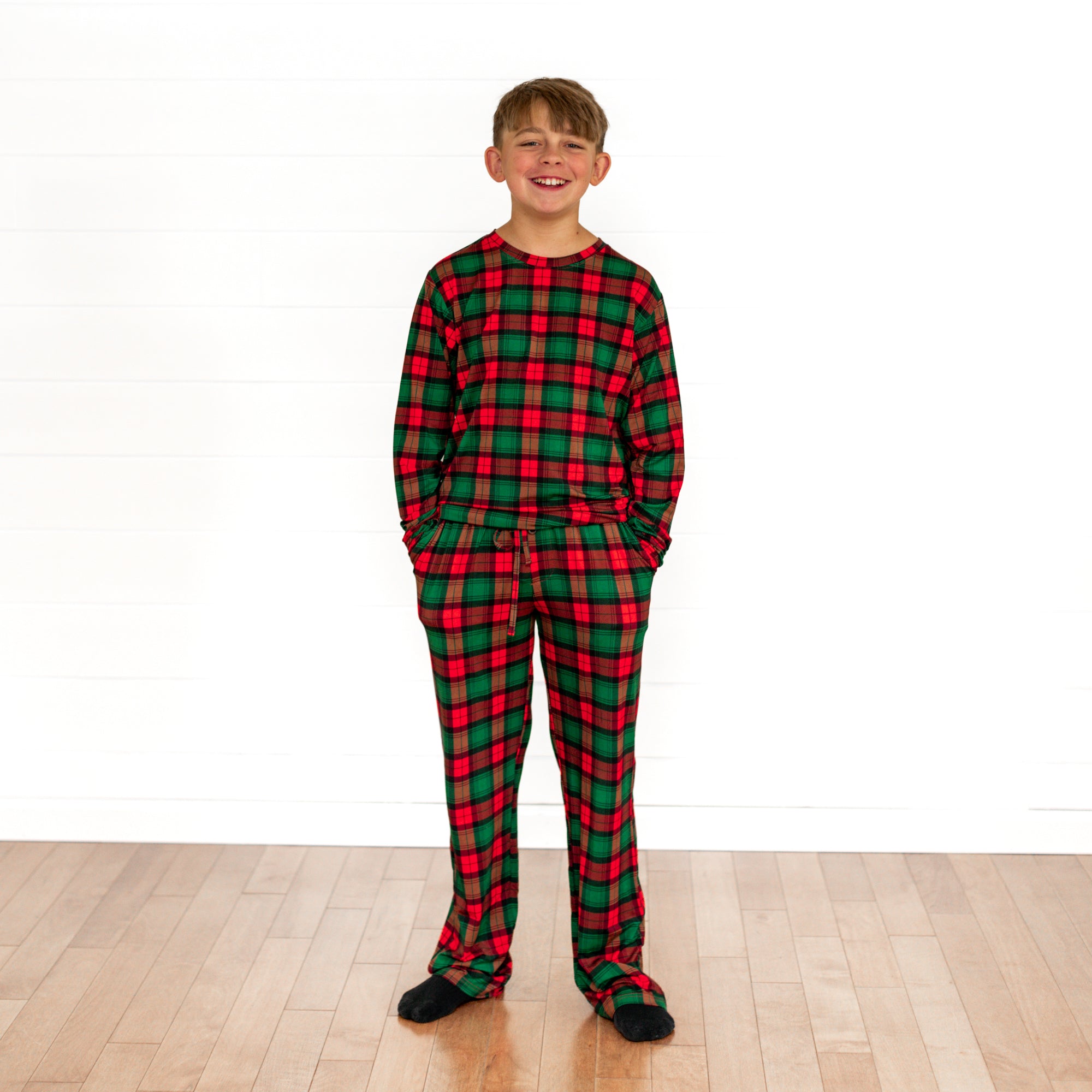 Red Tartan Mens Tartan Pyjama Set MEN'S PAJAMA SET