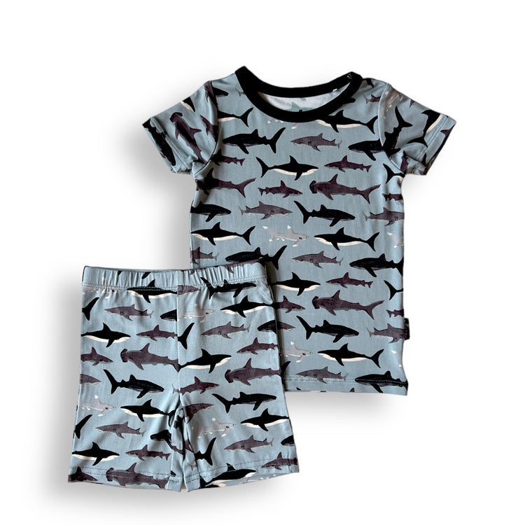 TWO PIECE SHORTIE SET- Sharks