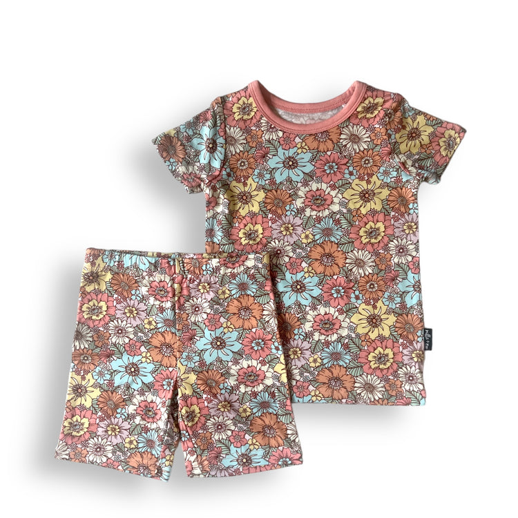 TWO PIECE SHORTIE SET- Spring Floral