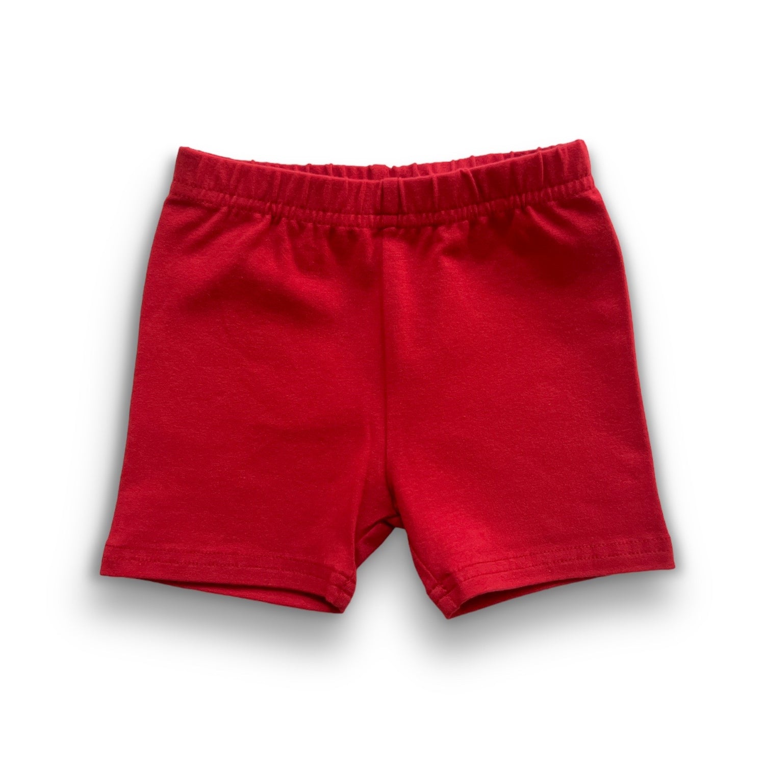 Red Toddler Bamboo Biker Shorts