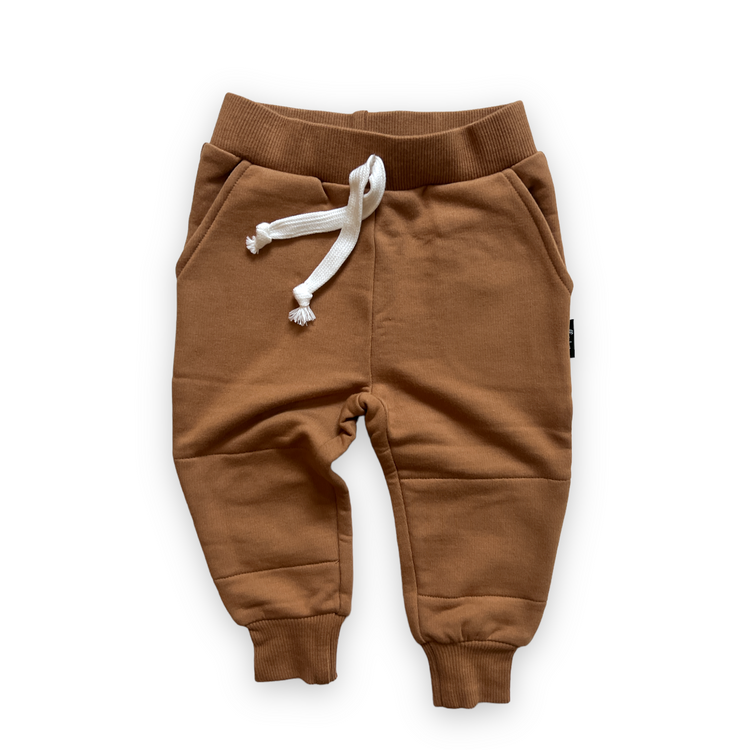 JOGGERS- Caramel Bamboo French Terry