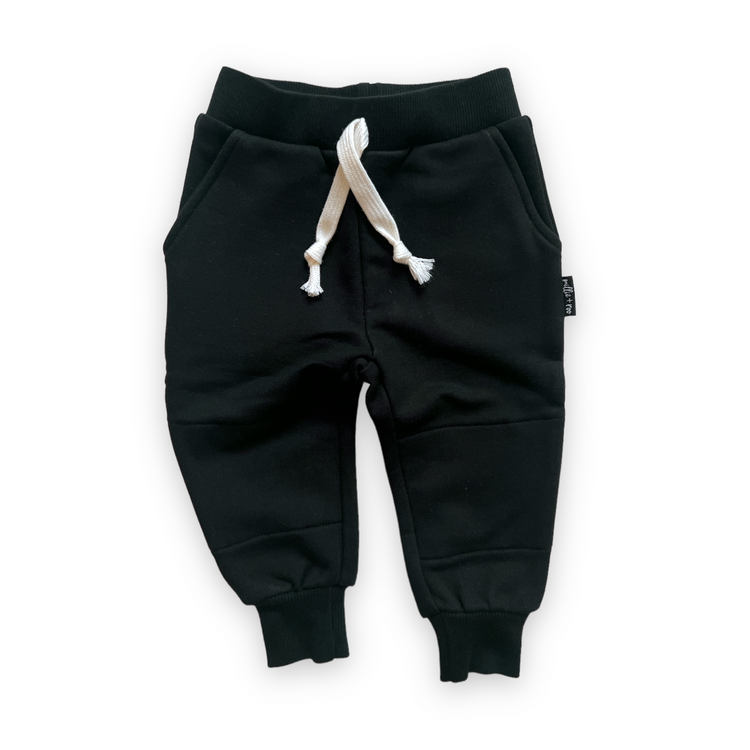 JOGGERS- Black Bamboo French Terry