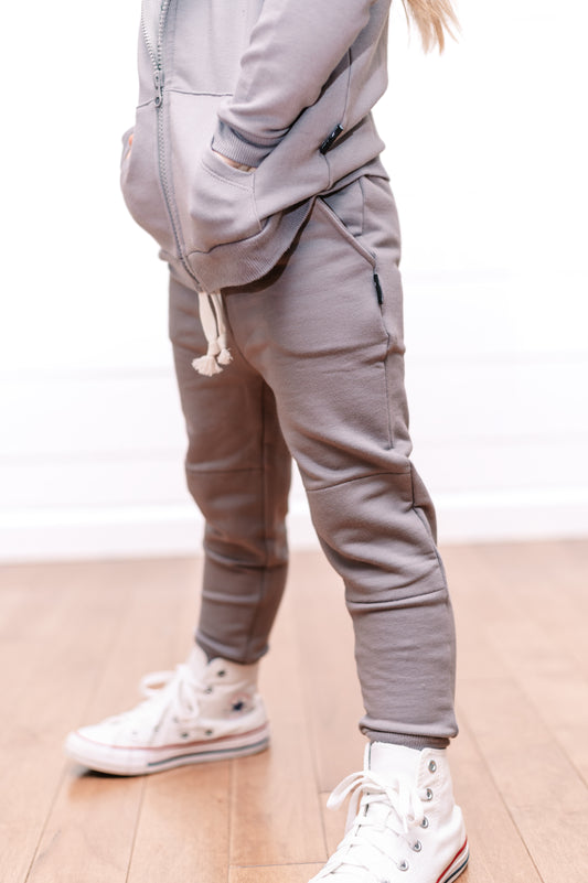 JOGGERS- Stone Bamboo French Terry
