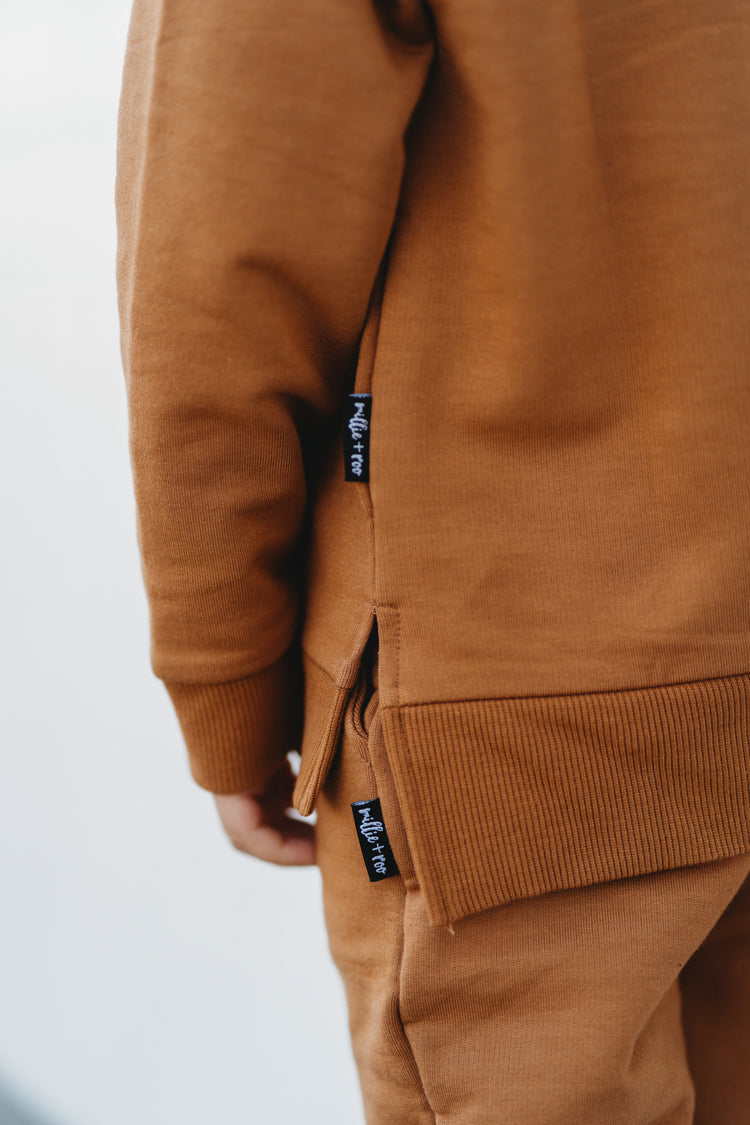 CREW NECK- Caramel Bamboo French Terry