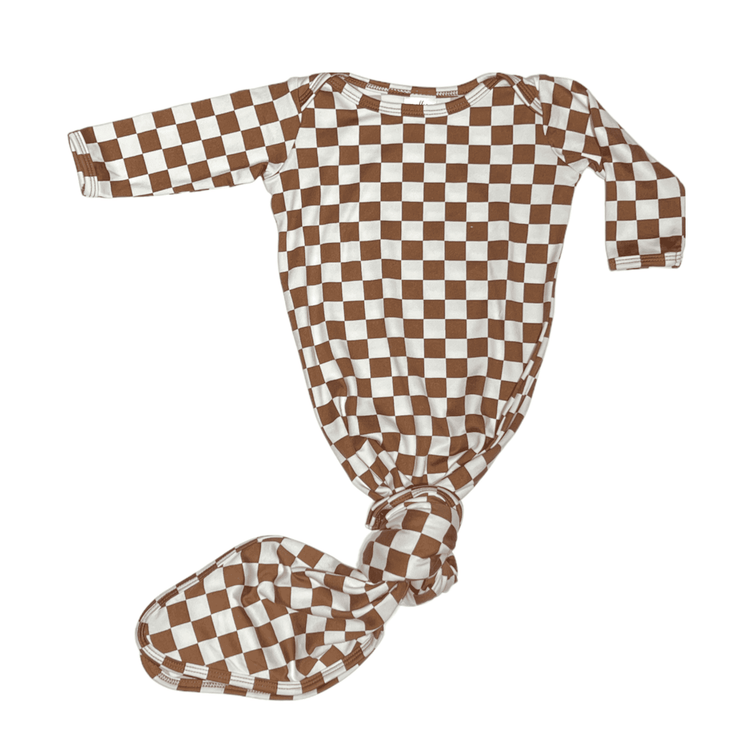 KNOT GOWN- Coco Checkered